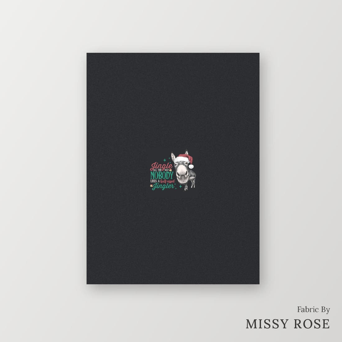 Profanity Fabric Panel 142 – printed fabric panel with centred picture, custom printed to order | Fabric by Missy Rose