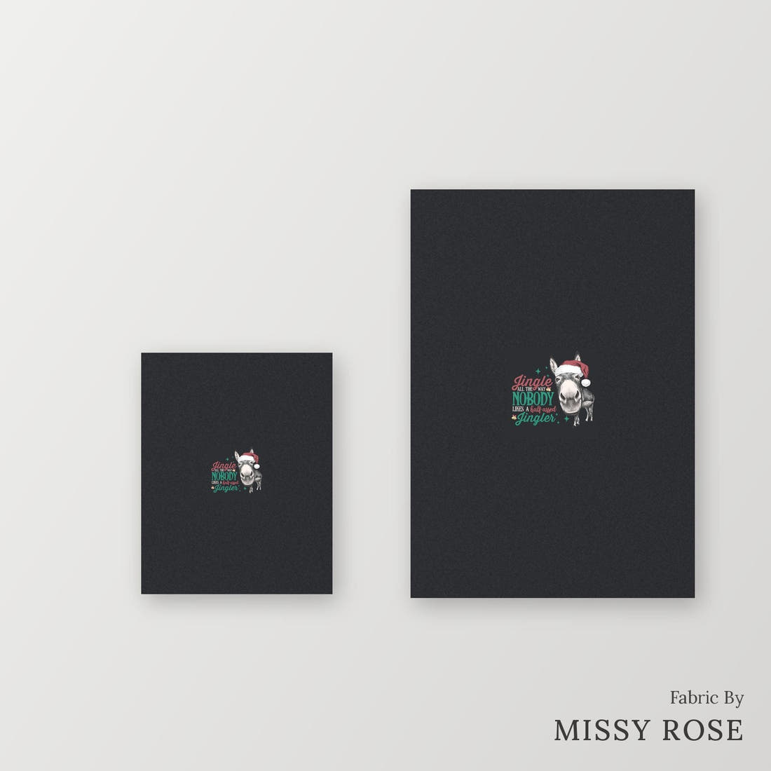 Profanity Fabric Panel 142 – universal and adult panel sizes side by side | Fabric by Missy Rose