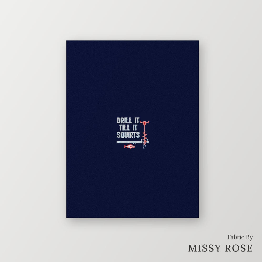 Profanity Fabric Panel 144 – printed fabric panel with centred picture, custom printed to order | Fabric by Missy Rose