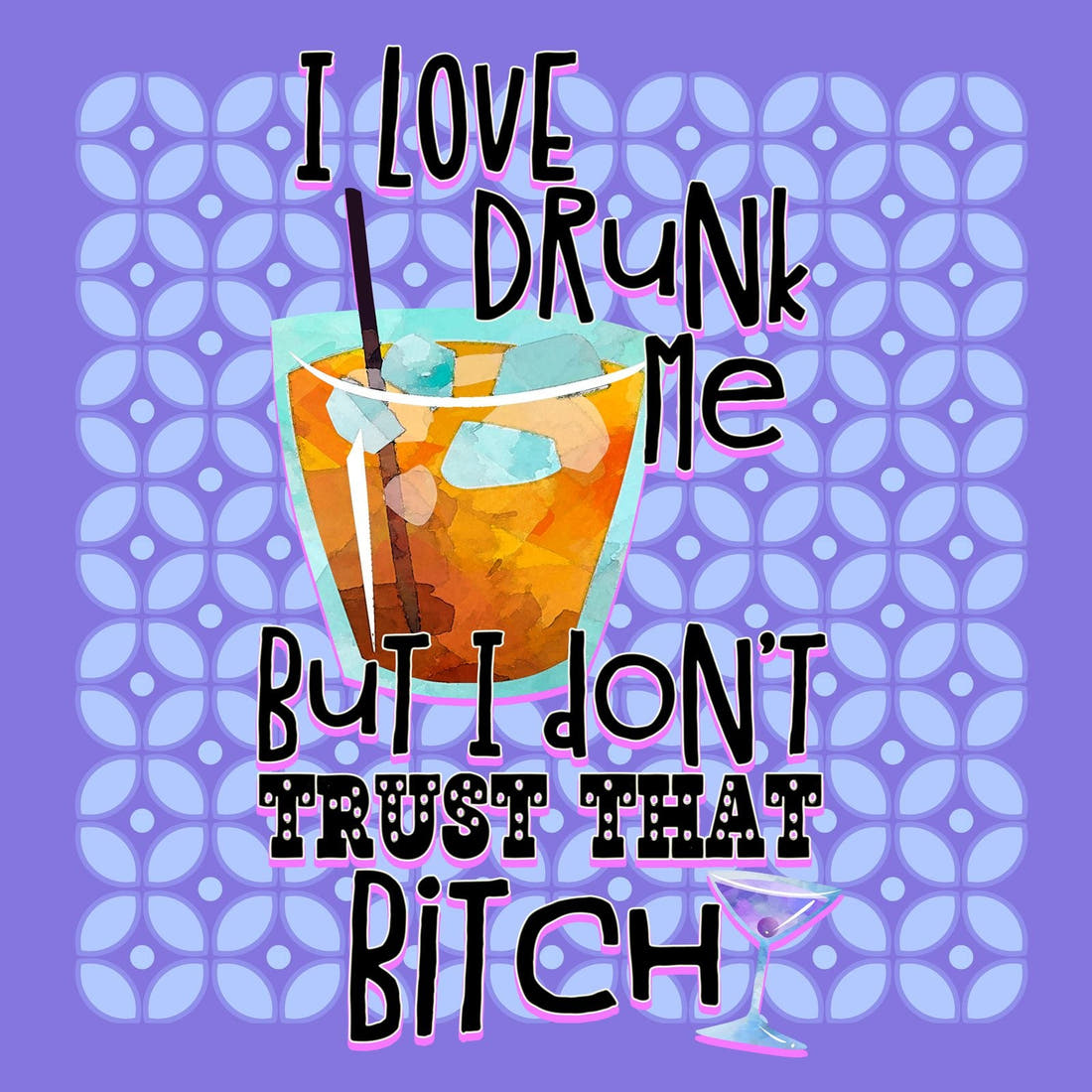 Profanity Fabric Panel 145 – full artwork close-up of the printed picture | Fabric by Missy Rose