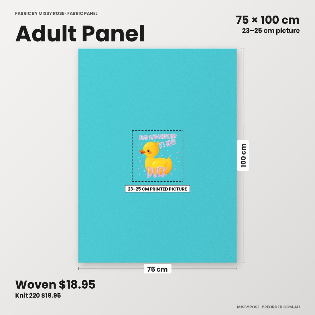 Profanity Fabric Panel 147 adult panel sizing – 23–25 cm printed picture on 75 × 100 cm fabric | Fabric by Missy Rose