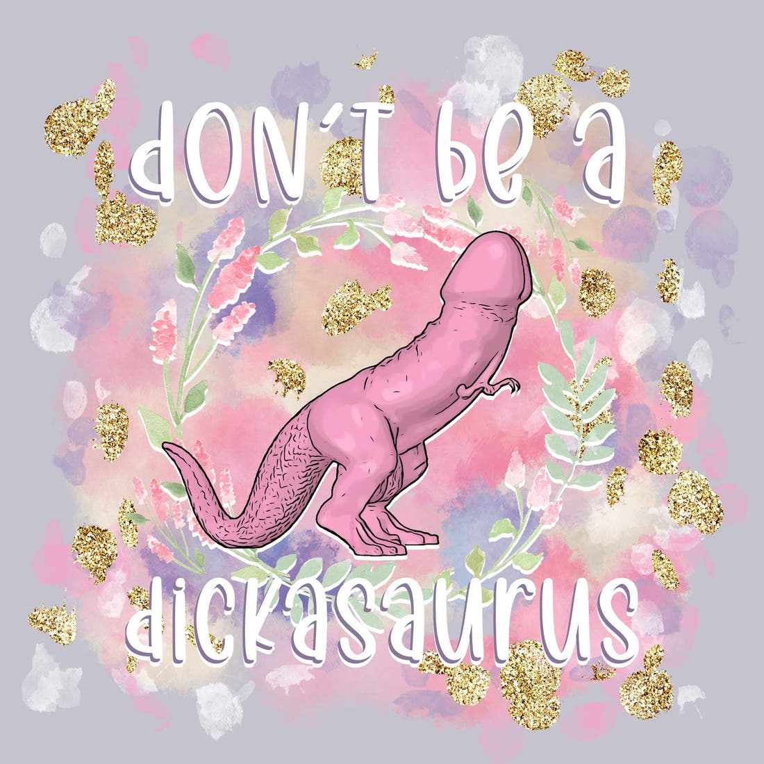 Profanity Fabric Panel 148 – full artwork close-up of the printed picture | Fabric by Missy Rose