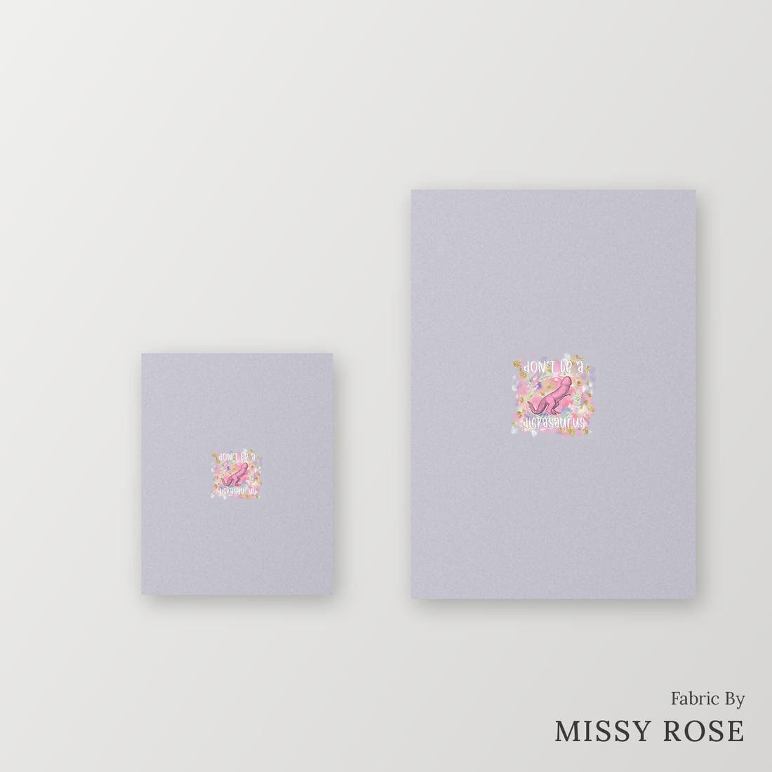 Profanity Fabric Panel 148 – universal and adult panel sizes side by side | Fabric by Missy Rose