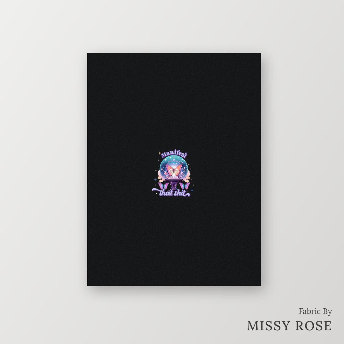 Profanity Fabric Panel 15 – printed fabric panel with centred picture, custom printed to order | Fabric by Missy Rose