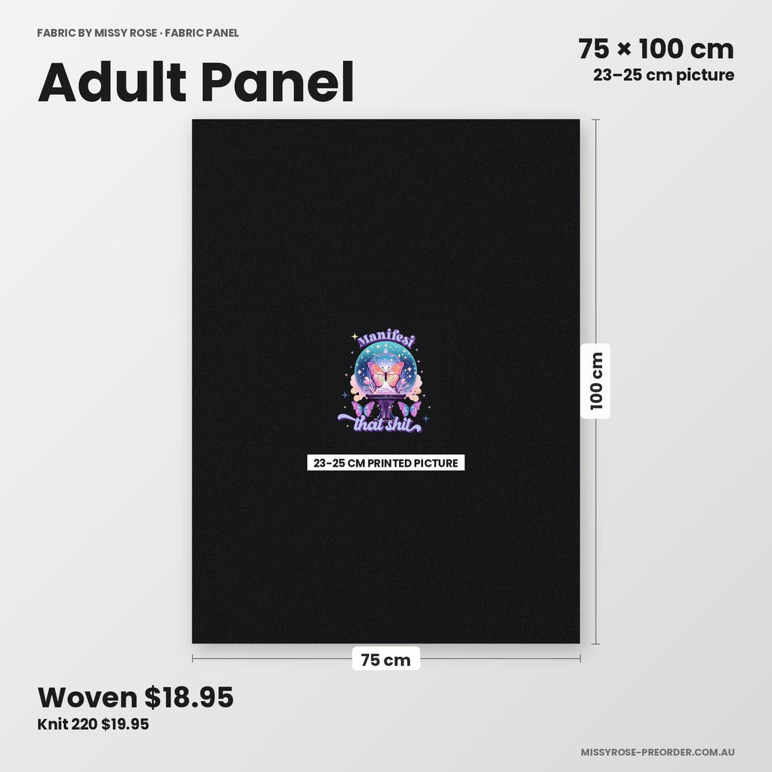 Profanity Fabric Panel 15 adult panel sizing – 23–25 cm printed picture on 75 × 100 cm fabric | Fabric by Missy Rose