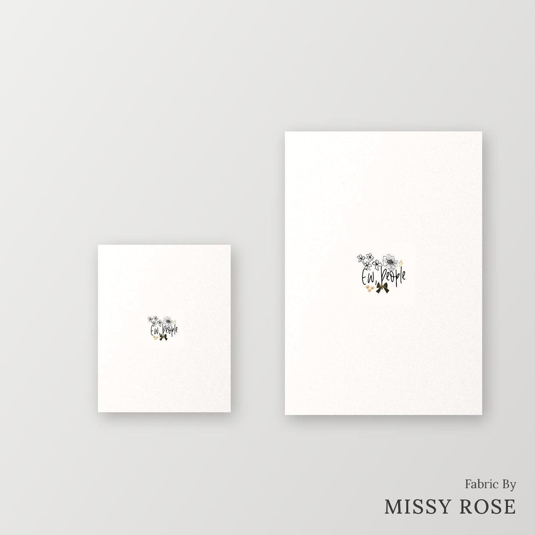 Profanity Fabric Panel 153 – universal and adult panel sizes side by side | Fabric by Missy Rose
