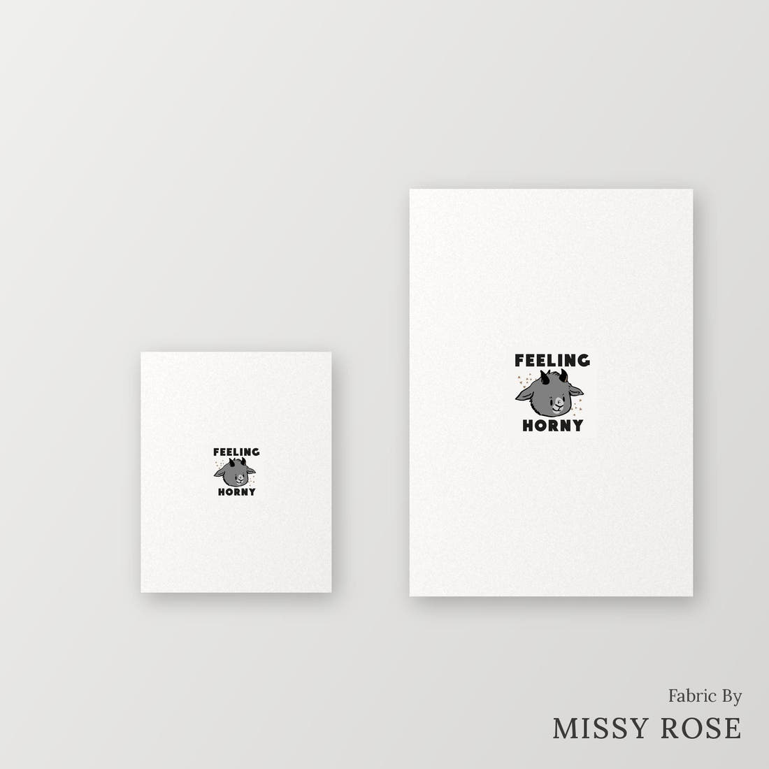 Profanity Fabric Panel 157 – universal and adult panel sizes side by side | Fabric by Missy Rose
