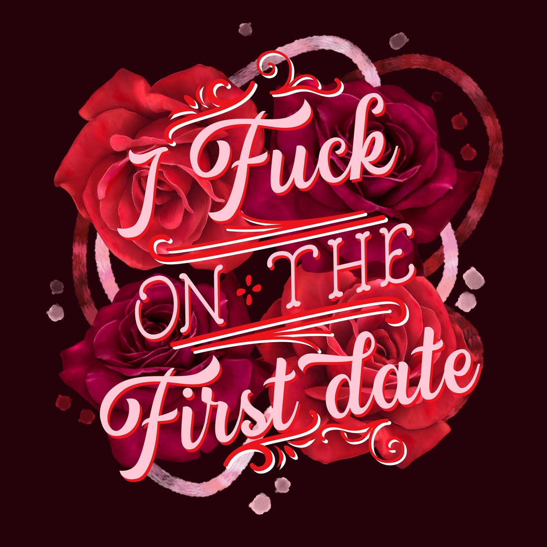 Profanity Fabric Panel 159 – full artwork close-up of the printed picture | Fabric by Missy Rose