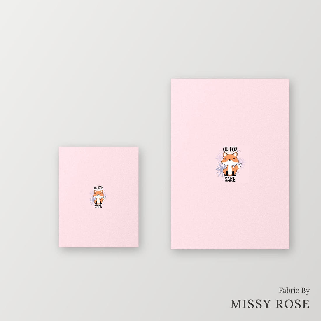 Profanity Fabric Panel 167 – universal and adult panel sizes side by side | Fabric by Missy Rose