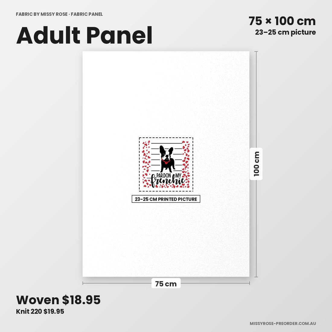 Profanity Fabric Panel 168 adult panel sizing – 23–25 cm printed picture on 75 × 100 cm fabric | Fabric by Missy Rose