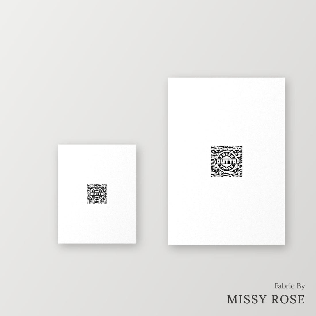 Profanity Fabric Panel 169 – universal and adult panel sizes side by side | Fabric by Missy Rose