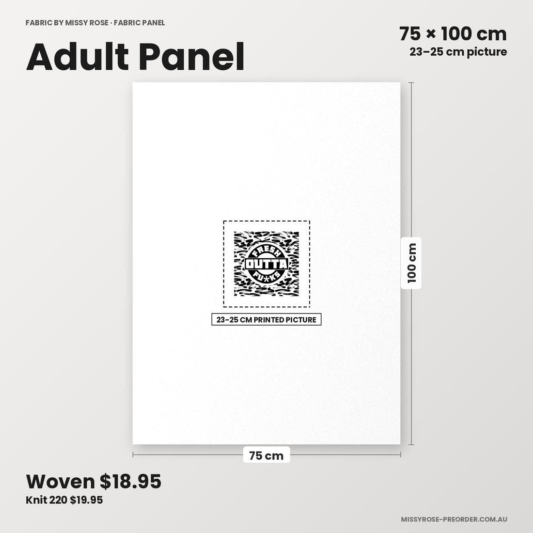 Profanity Fabric Panel 169 adult panel sizing – 23–25 cm printed picture on 75 × 100 cm fabric | Fabric by Missy Rose