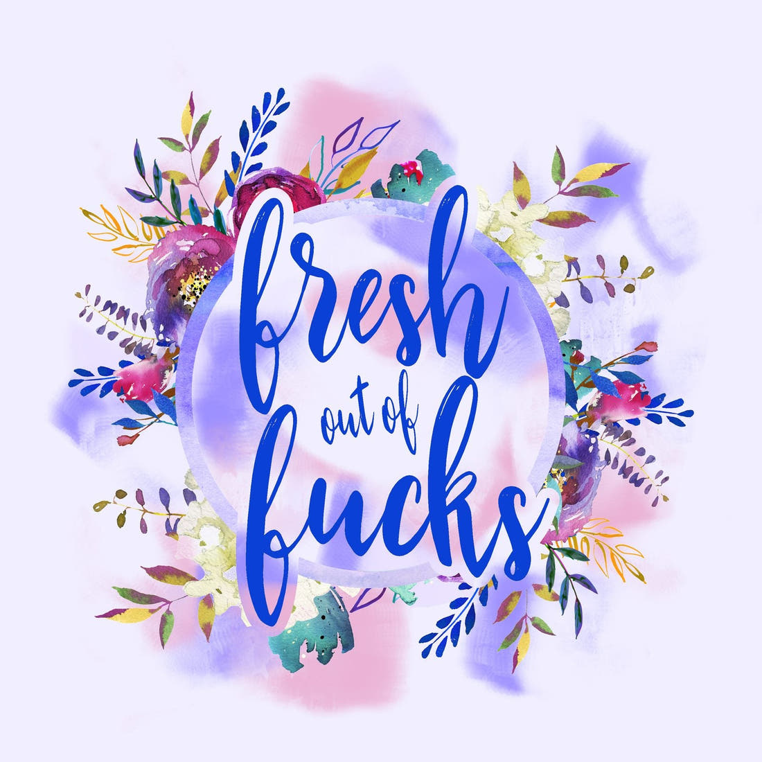 Profanity Fabric Panel 170 – full artwork close-up of the printed picture | Fabric by Missy Rose