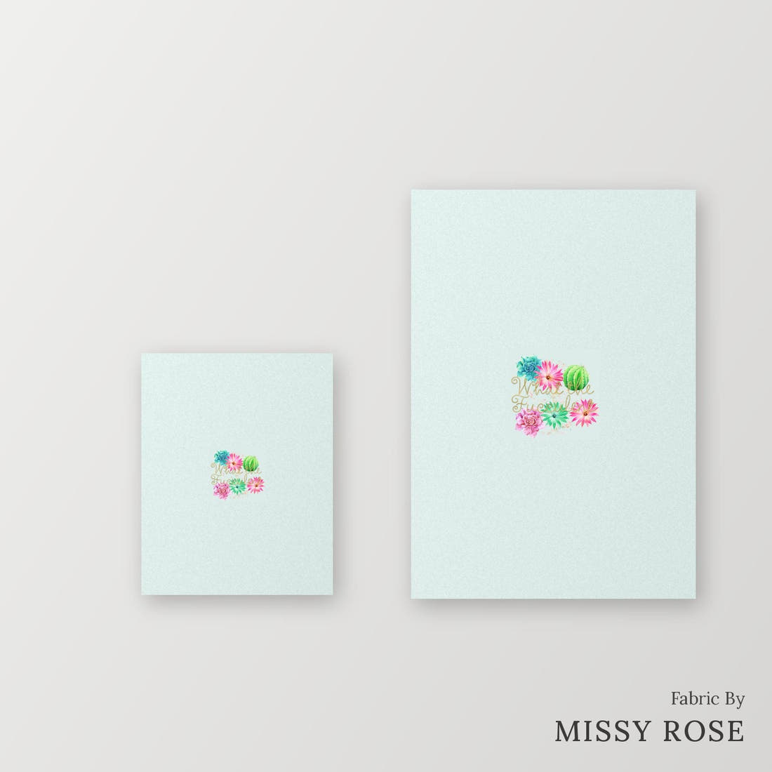 Profanity Fabric Panel 172 – universal and adult panel sizes side by side | Fabric by Missy Rose