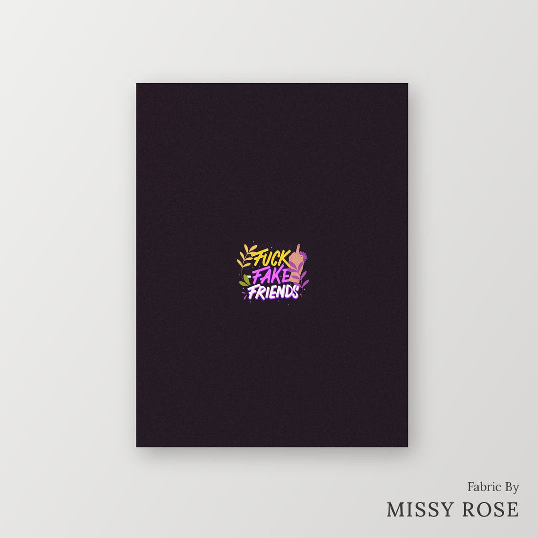 Profanity Fabric Panel 181 – printed fabric panel with centred picture, custom printed to order | Fabric by Missy Rose