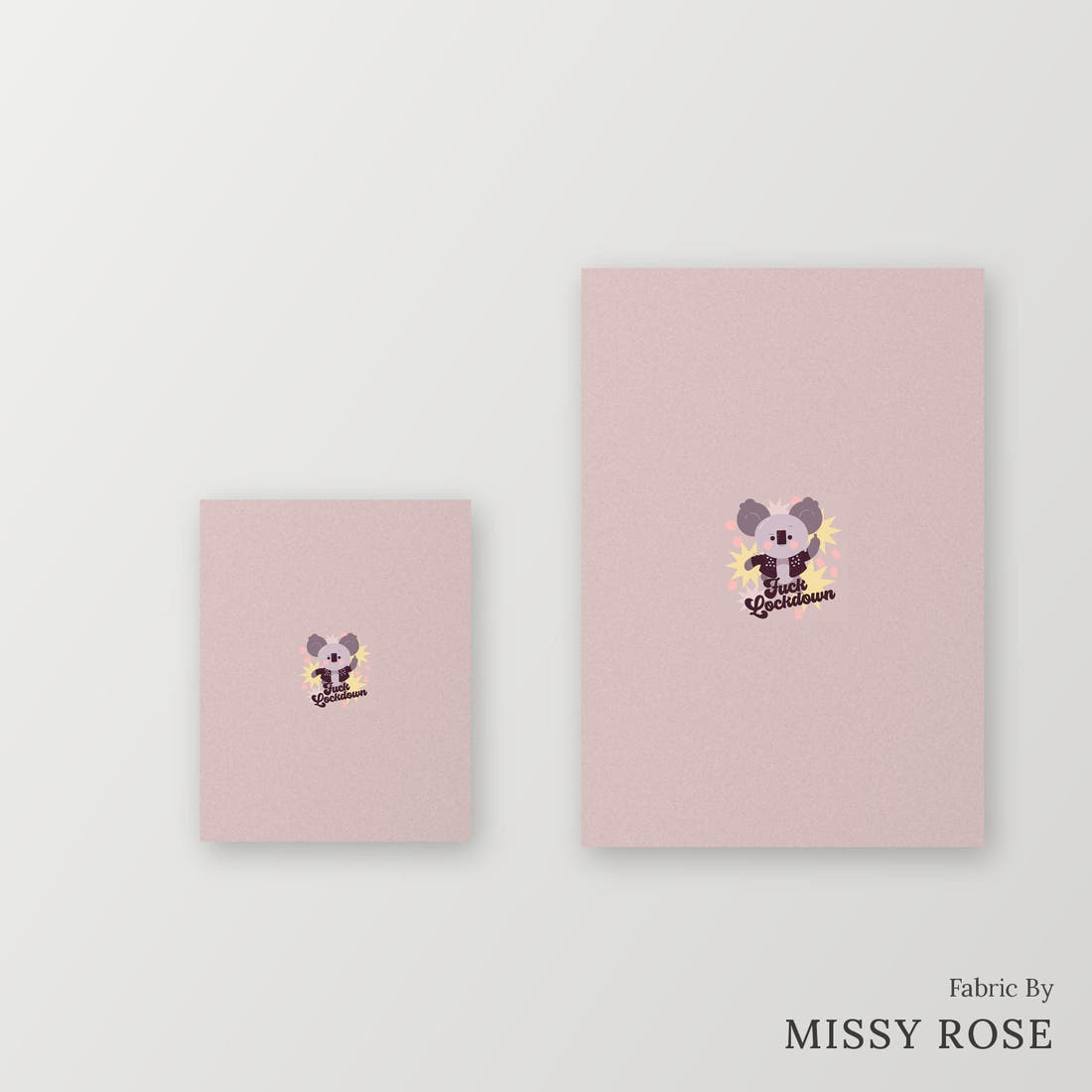 Profanity Fabric Panel 187 – universal and adult panel sizes side by side | Fabric by Missy Rose
