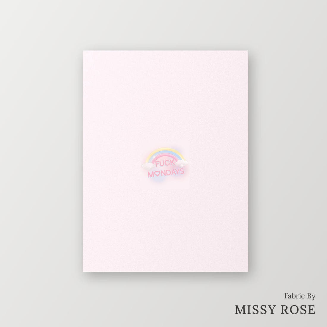 Profanity Fabric Panel 188 – printed fabric panel with centred picture, custom printed to order | Fabric by Missy Rose