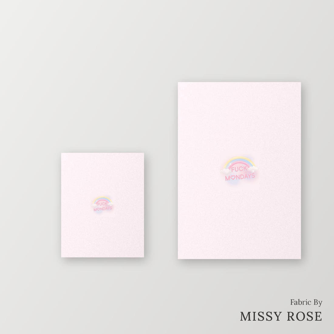 Profanity Fabric Panel 188 – universal and adult panel sizes side by side | Fabric by Missy Rose