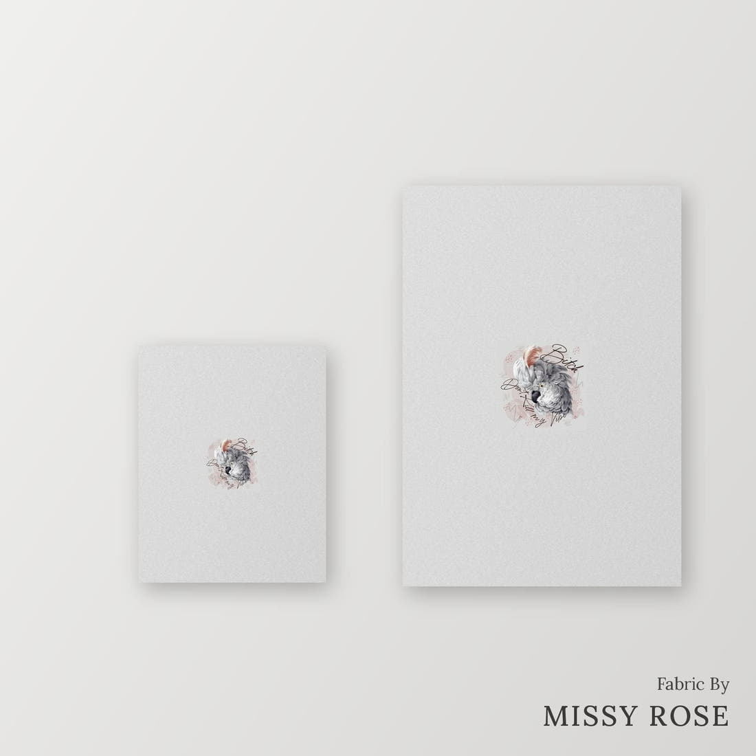 Profanity Fabric Panel 19 – universal and adult panel sizes side by side | Fabric by Missy Rose