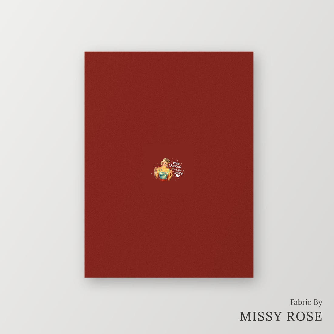 Profanity Fabric Panel 193 – printed fabric panel with centred picture, custom printed to order | Fabric by Missy Rose