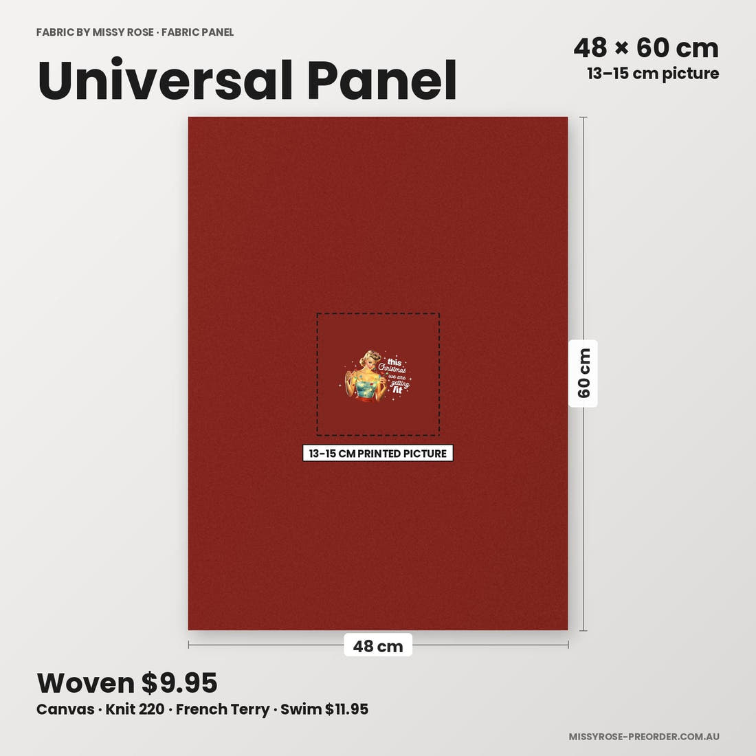 Profanity Fabric Panel 193 universal panel sizing – 13–15 cm printed picture on 48 × 60 cm fabric | Fabric by Missy Rose