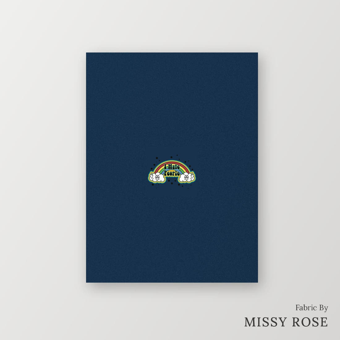 Profanity Fabric Panel 199 – printed fabric panel with centred picture, custom printed to order | Fabric by Missy Rose