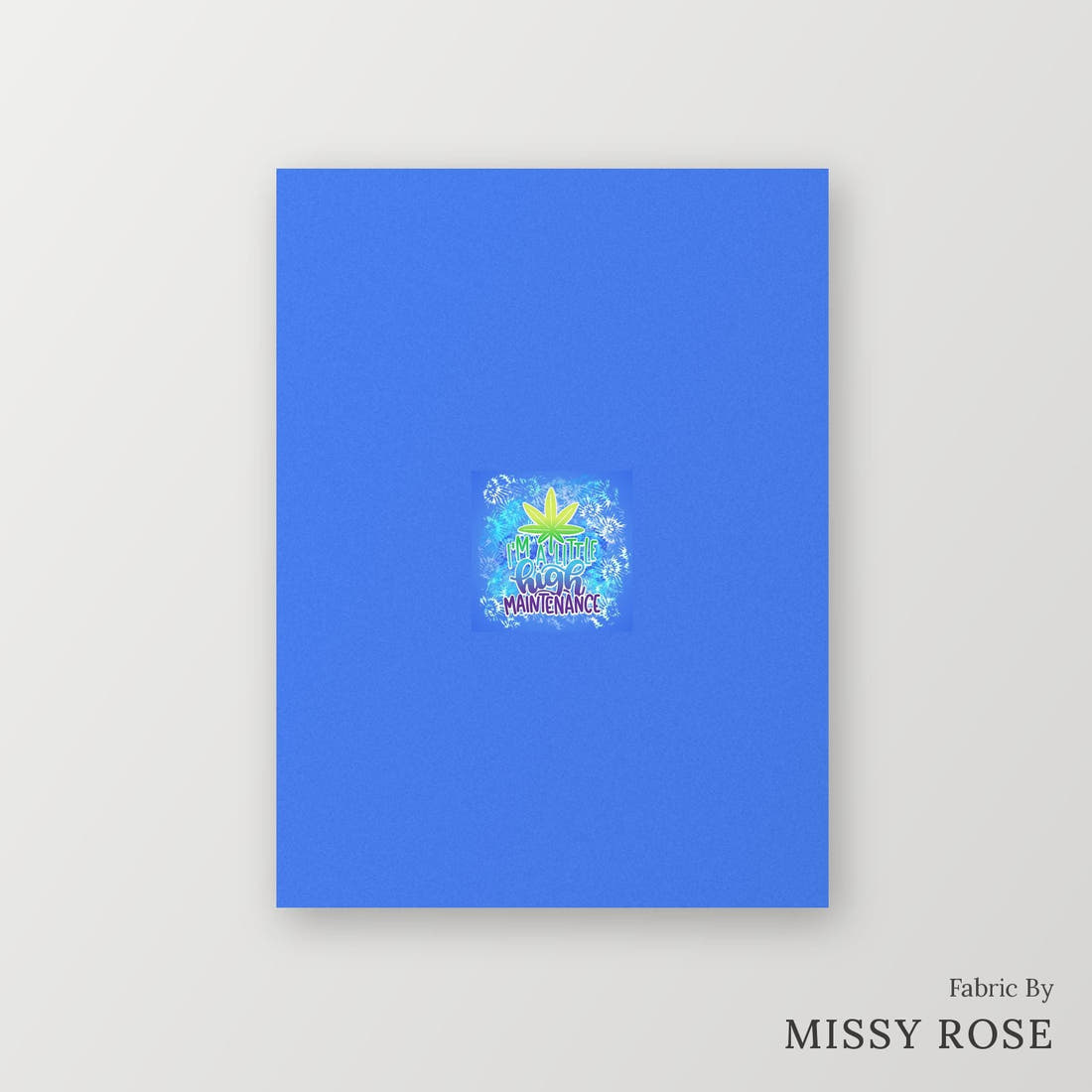 Profanity Fabric Panel 200 – printed fabric panel with centred picture, custom printed to order | Fabric by Missy Rose