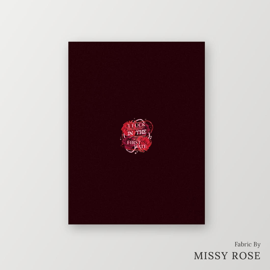 Profanity Fabric Panel 201 – printed fabric panel with centred picture, custom printed to order | Fabric by Missy Rose