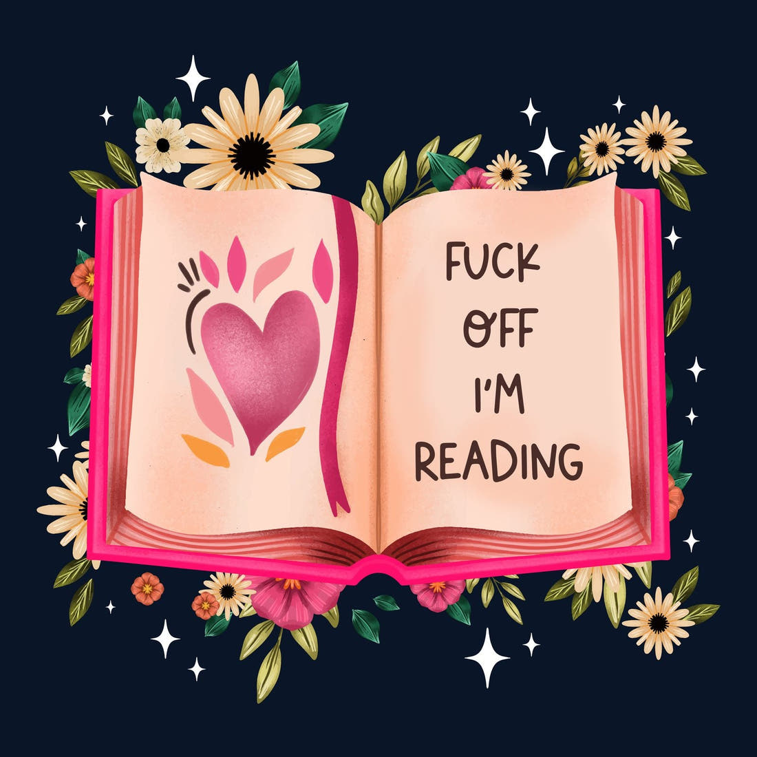 Profanity Fabric Panel 204 – full artwork close-up of the printed picture | Fabric by Missy Rose