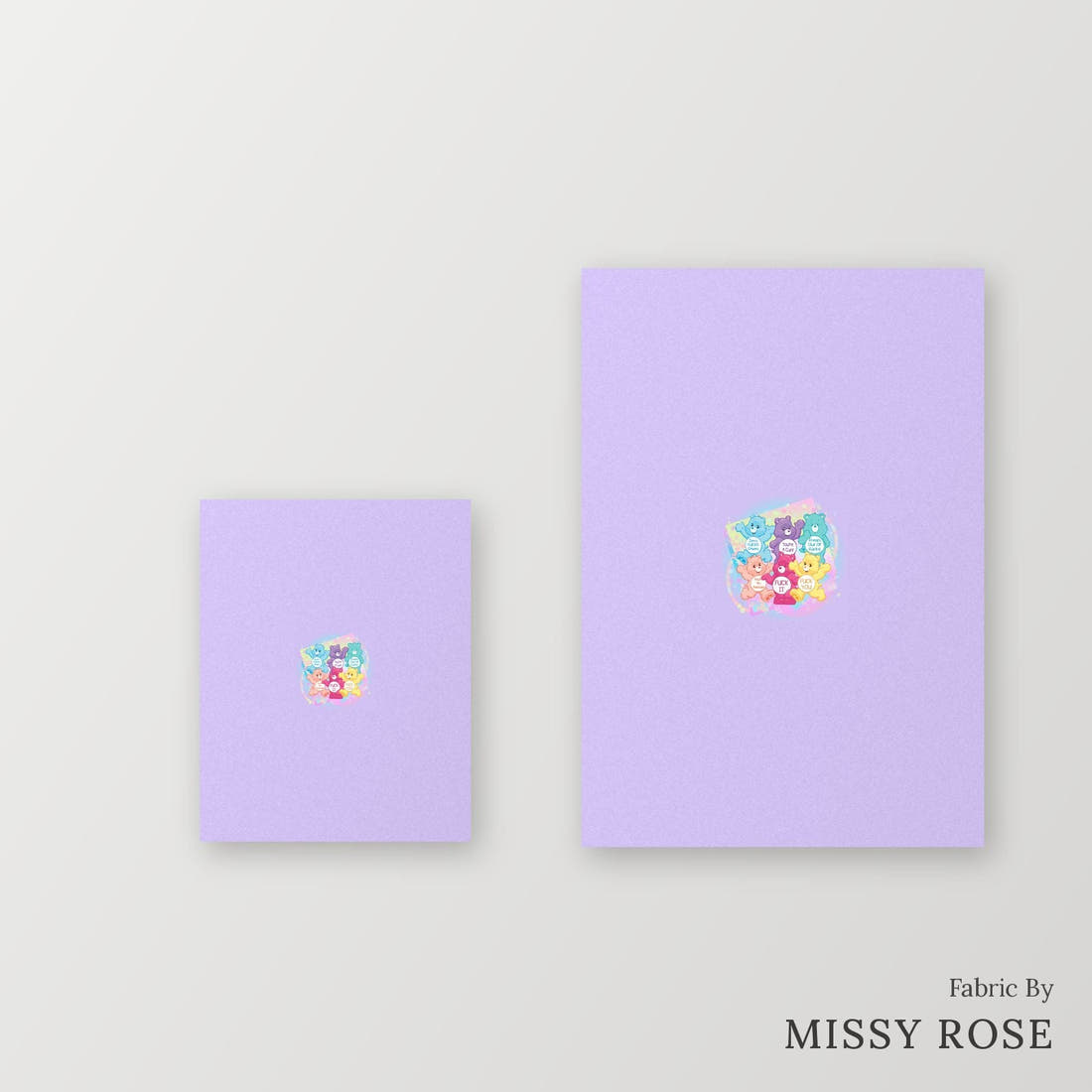 Profanity Fabric Panel 21 – universal and adult panel sizes side by side | Fabric by Missy Rose