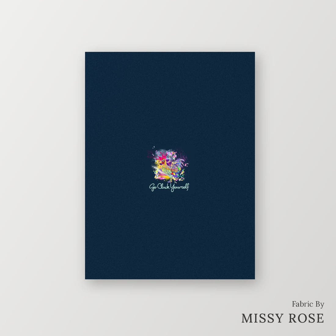 Profanity Fabric Panel 22 – printed fabric panel with centred picture, custom printed to order | Fabric by Missy Rose