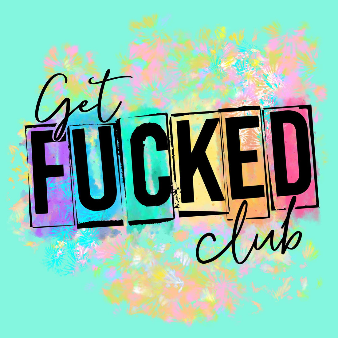 Profanity Fabric Panel 223 – full artwork close-up of the printed picture | Fabric by Missy Rose