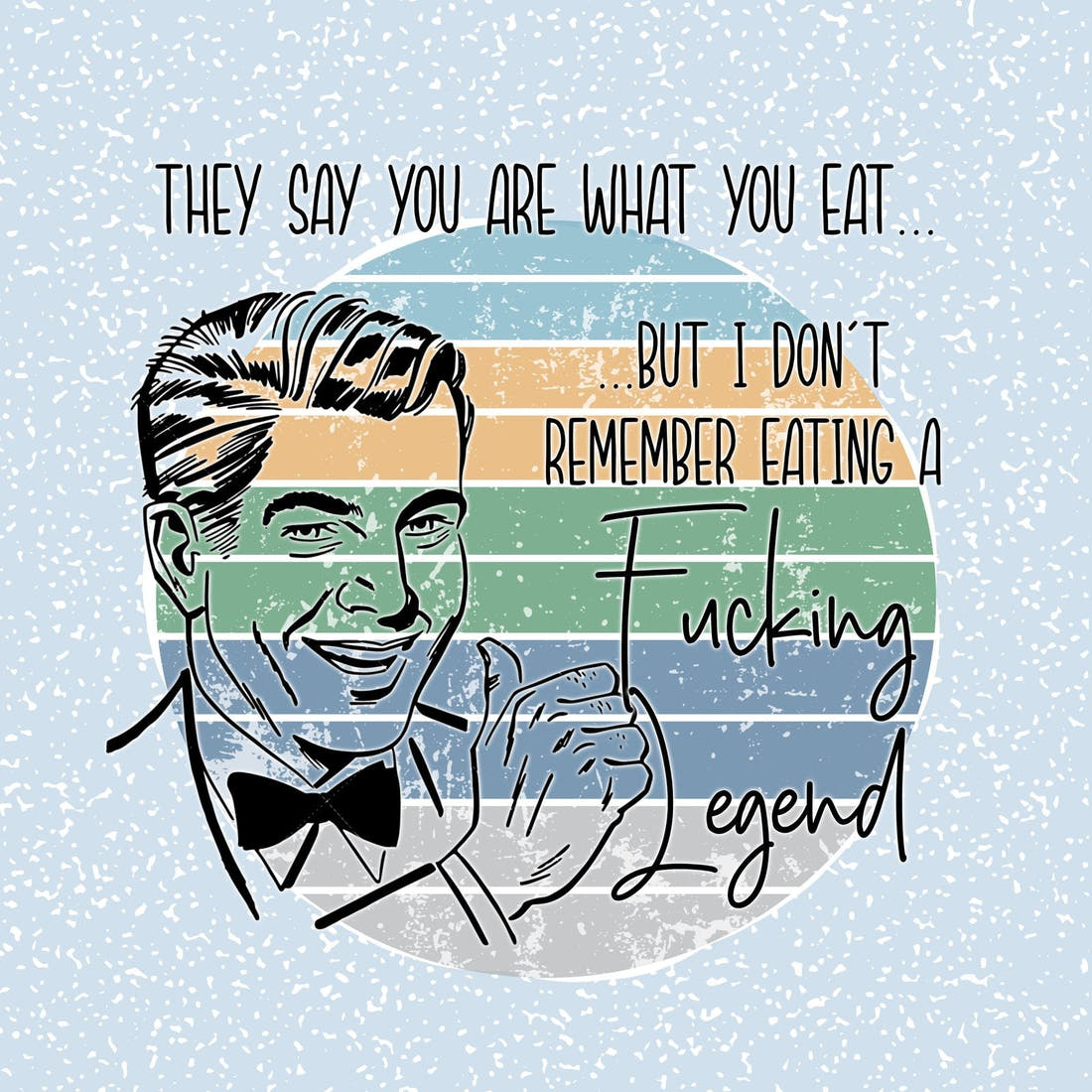 Profanity Fabric Panel 227 – full artwork close-up of the printed picture | Fabric by Missy Rose