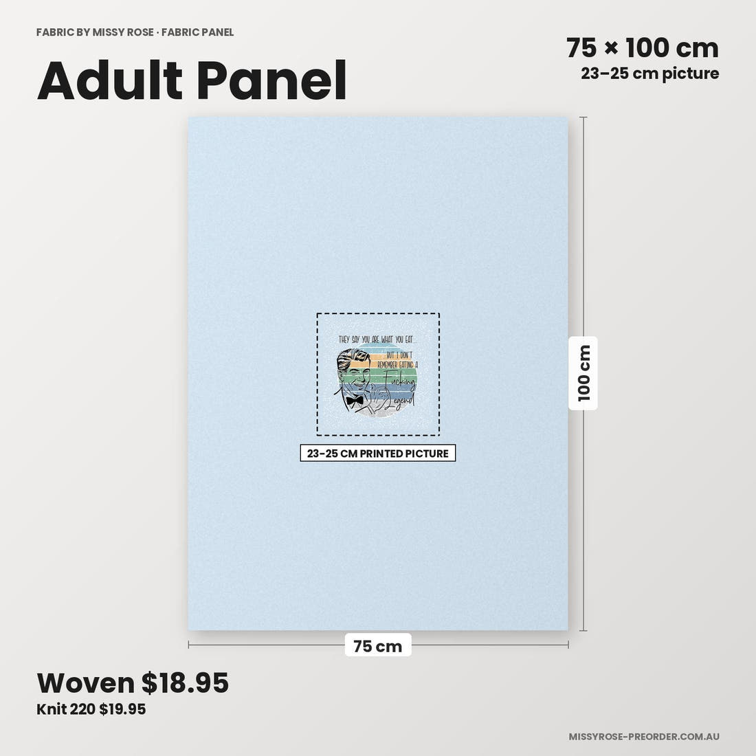 Profanity Fabric Panel 227 adult panel sizing – 23–25 cm printed picture on 75 × 100 cm fabric | Fabric by Missy Rose
