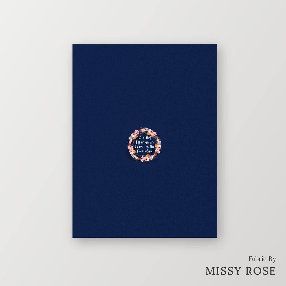 Profanity Fabric Panel 229 – printed fabric panel with centred picture, custom printed to order | Fabric by Missy Rose
