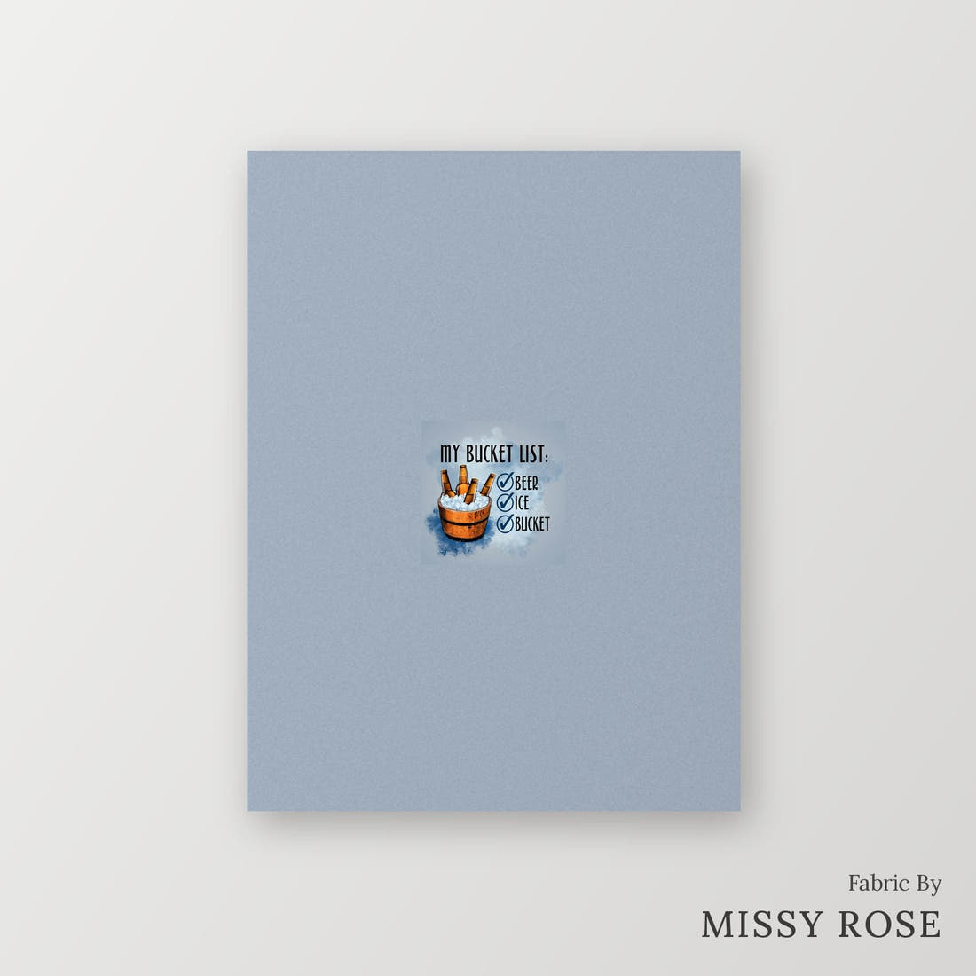 Profanity Fabric Panel 232 – printed fabric panel with centred picture, custom printed to order | Fabric by Missy Rose