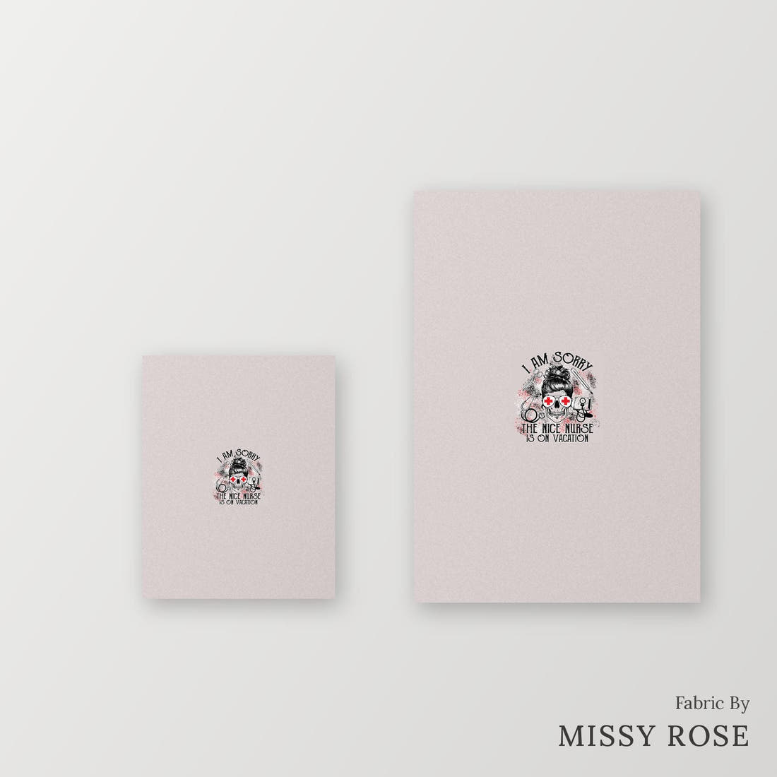 Profanity Fabric Panel 234 – universal and adult panel sizes side by side | Fabric by Missy Rose