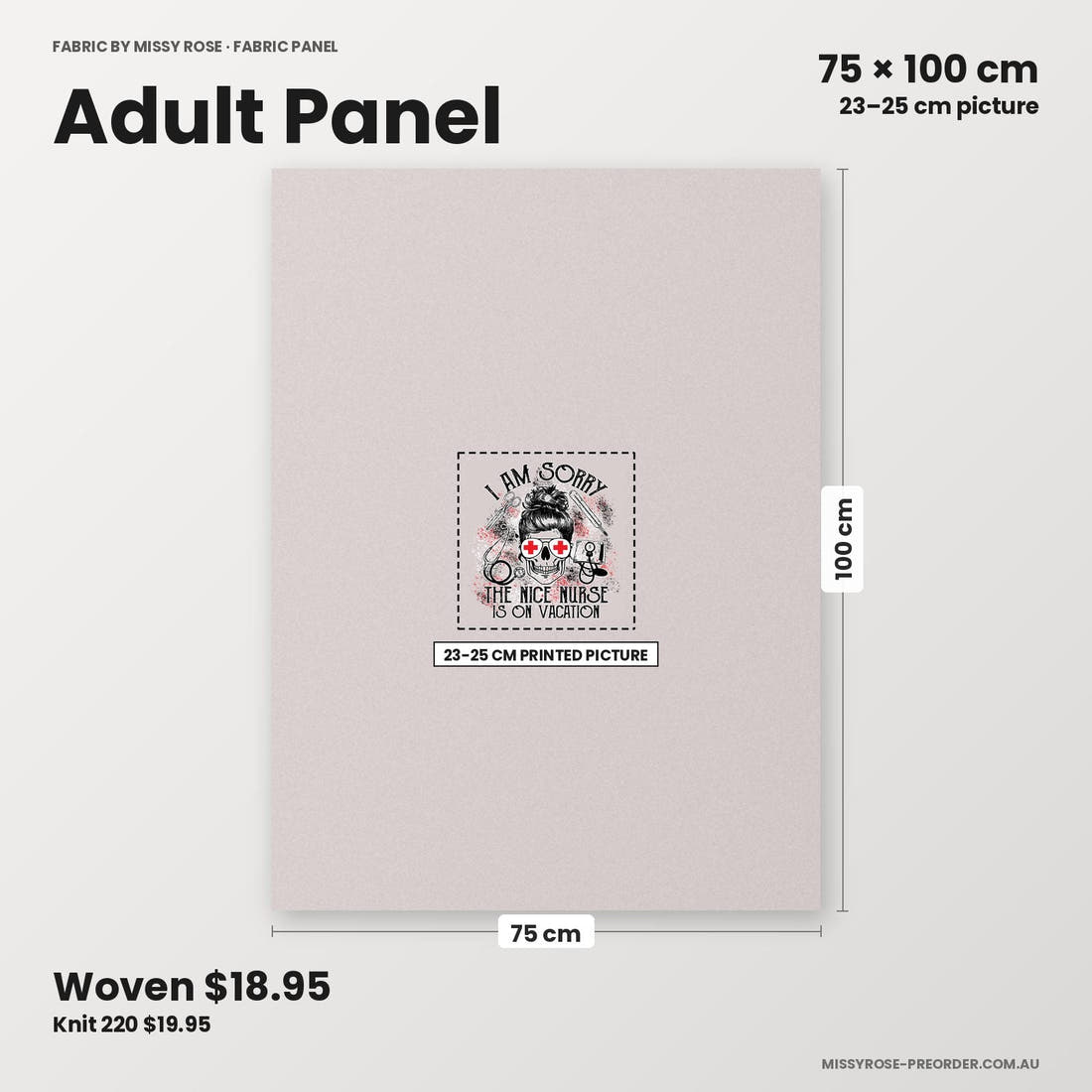 Profanity Fabric Panel 234 adult panel sizing – 23–25 cm printed picture on 75 × 100 cm fabric | Fabric by Missy Rose