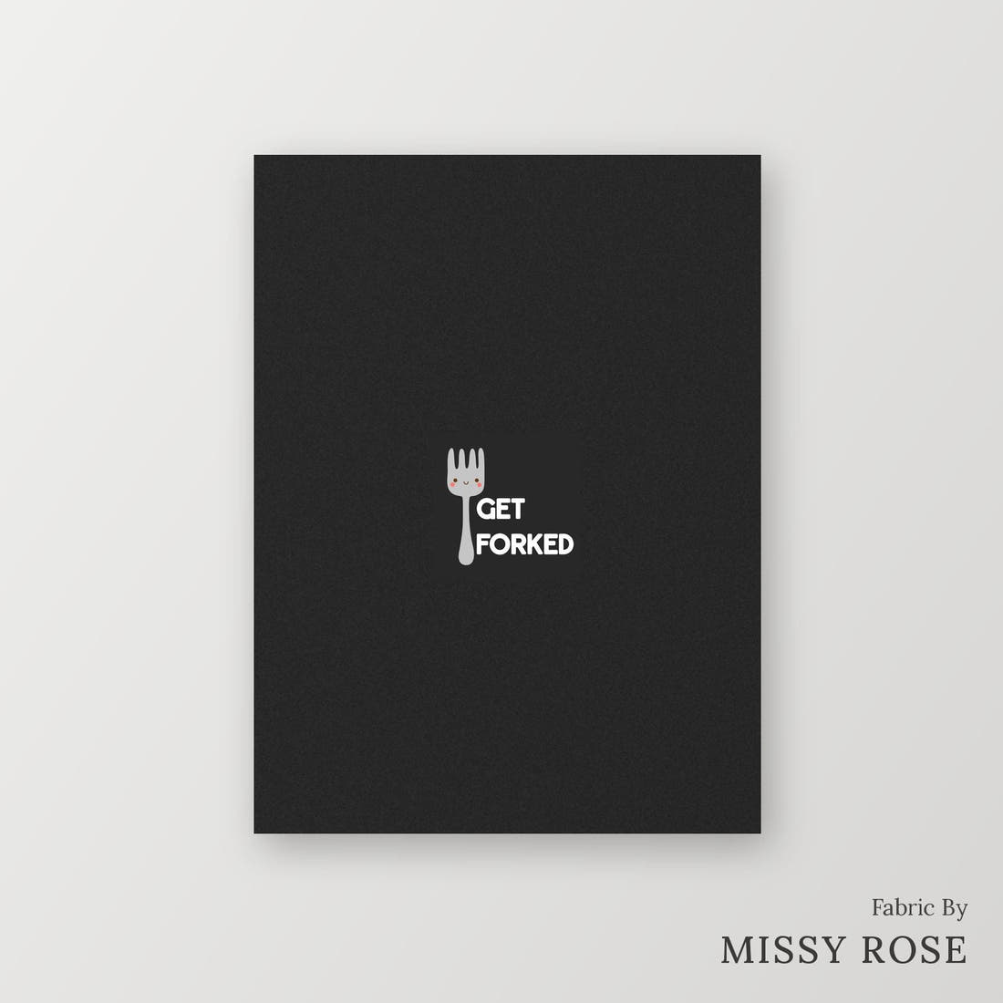 Profanity Fabric Panel 236 – printed fabric panel with centred picture, custom printed to order | Fabric by Missy Rose
