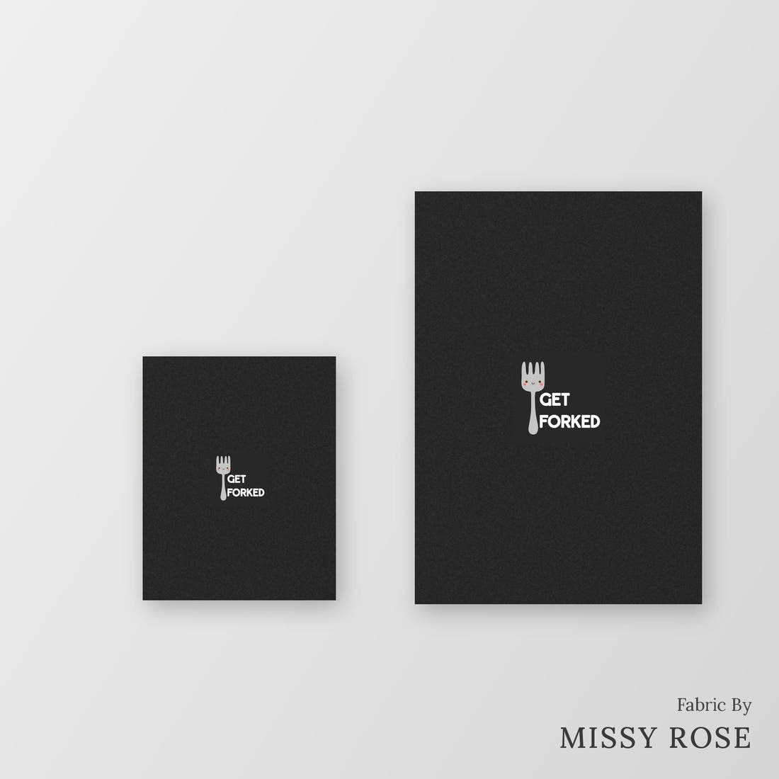 Profanity Fabric Panel 236 – universal and adult panel sizes side by side | Fabric by Missy Rose