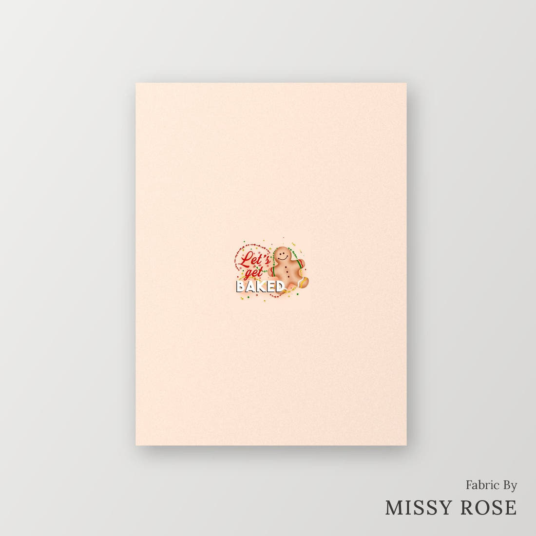 Profanity Fabric Panel 237 – printed fabric panel with centred picture, custom printed to order | Fabric by Missy Rose