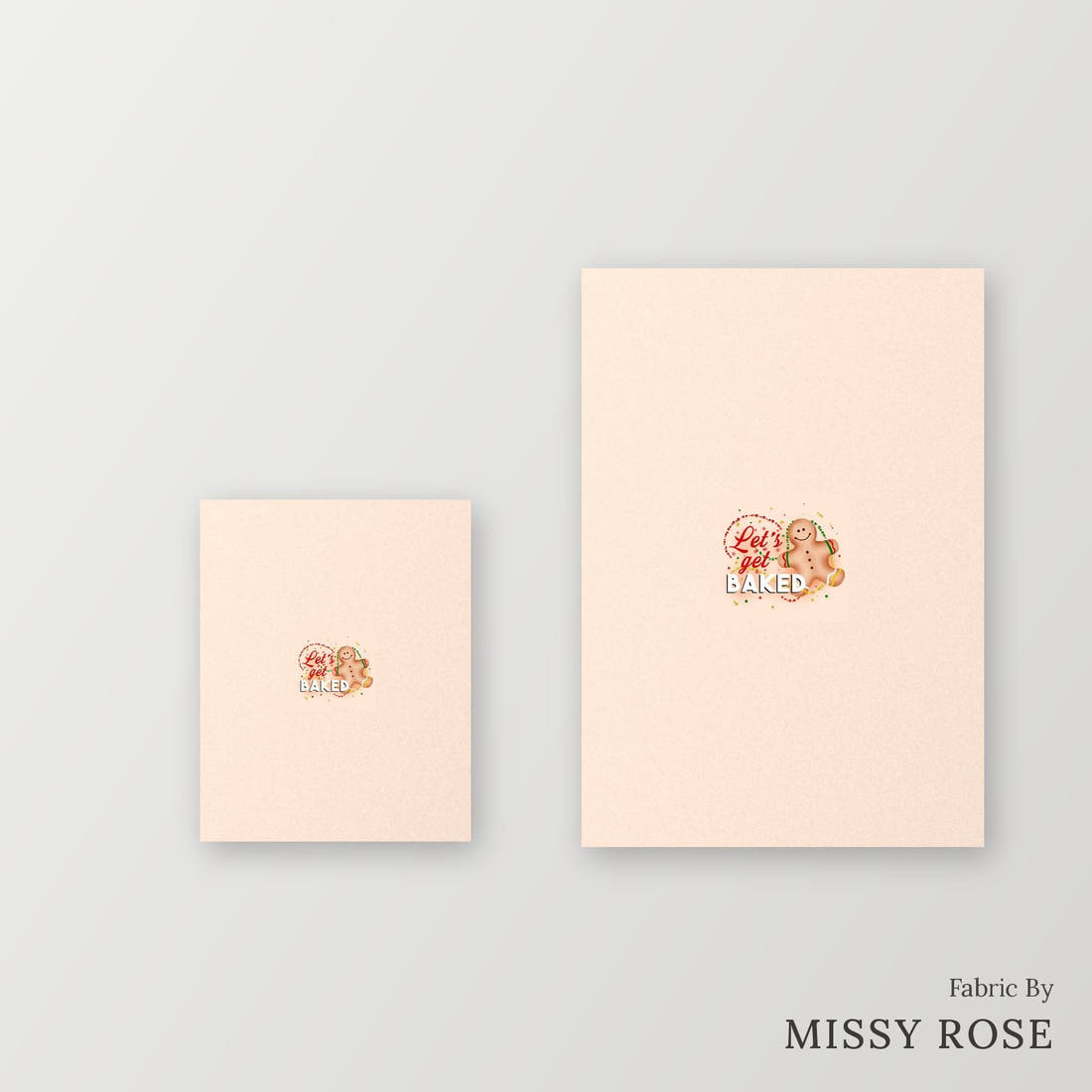 Profanity Fabric Panel 237 – universal and adult panel sizes side by side | Fabric by Missy Rose