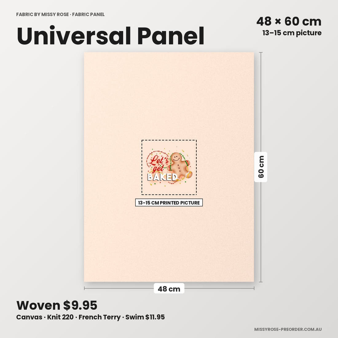 Profanity Fabric Panel 237 universal panel sizing – 13–15 cm printed picture on 48 × 60 cm fabric | Fabric by Missy Rose