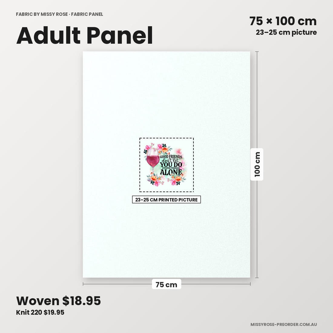 Profanity Fabric Panel 242 adult panel sizing – 23–25 cm printed picture on 75 × 100 cm fabric | Fabric by Missy Rose