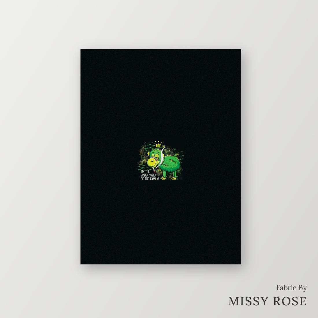 Profanity Fabric Panel 246 – printed fabric panel with centred picture, custom printed to order | Fabric by Missy Rose