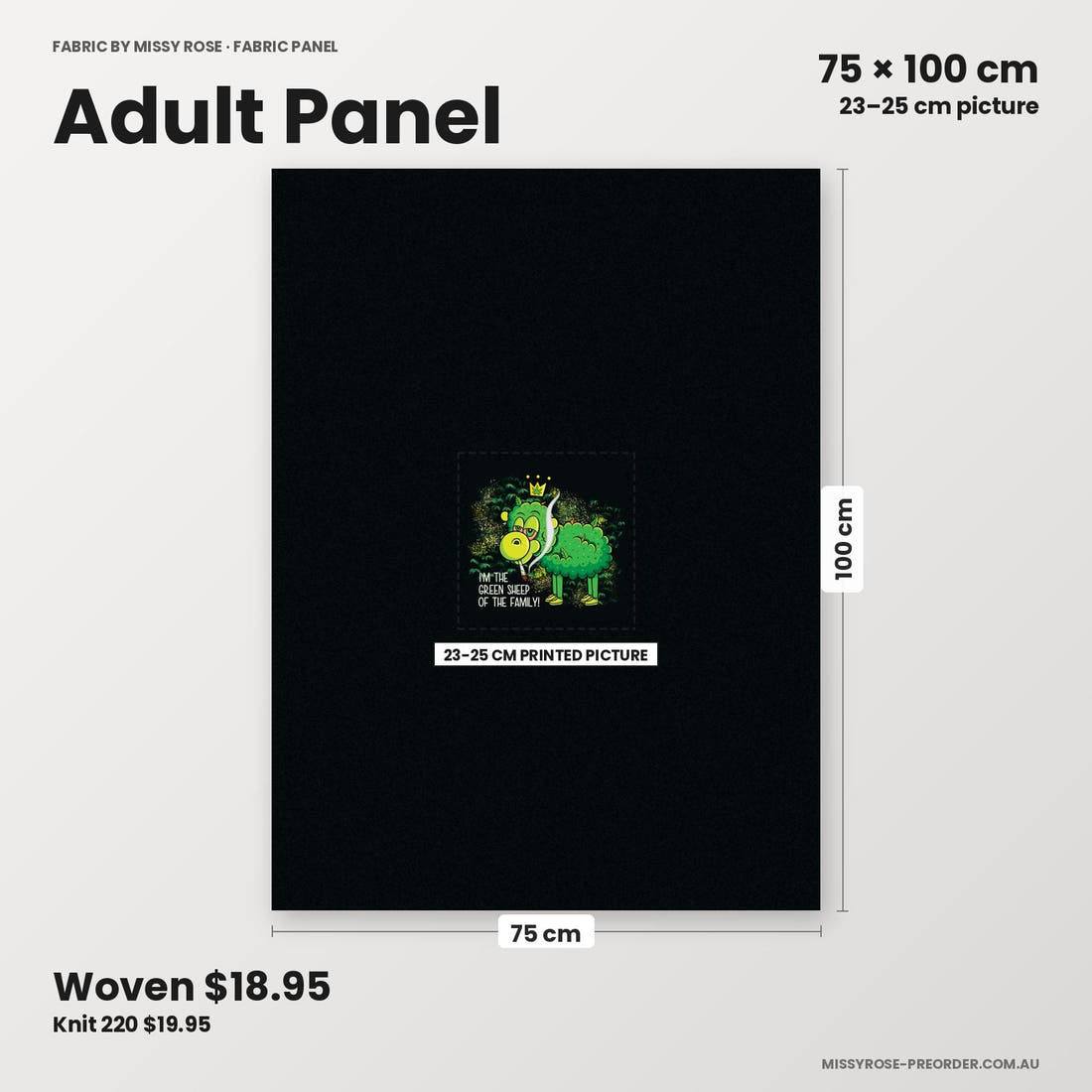 Profanity Fabric Panel 246 adult panel sizing – 23–25 cm printed picture on 75 × 100 cm fabric | Fabric by Missy Rose