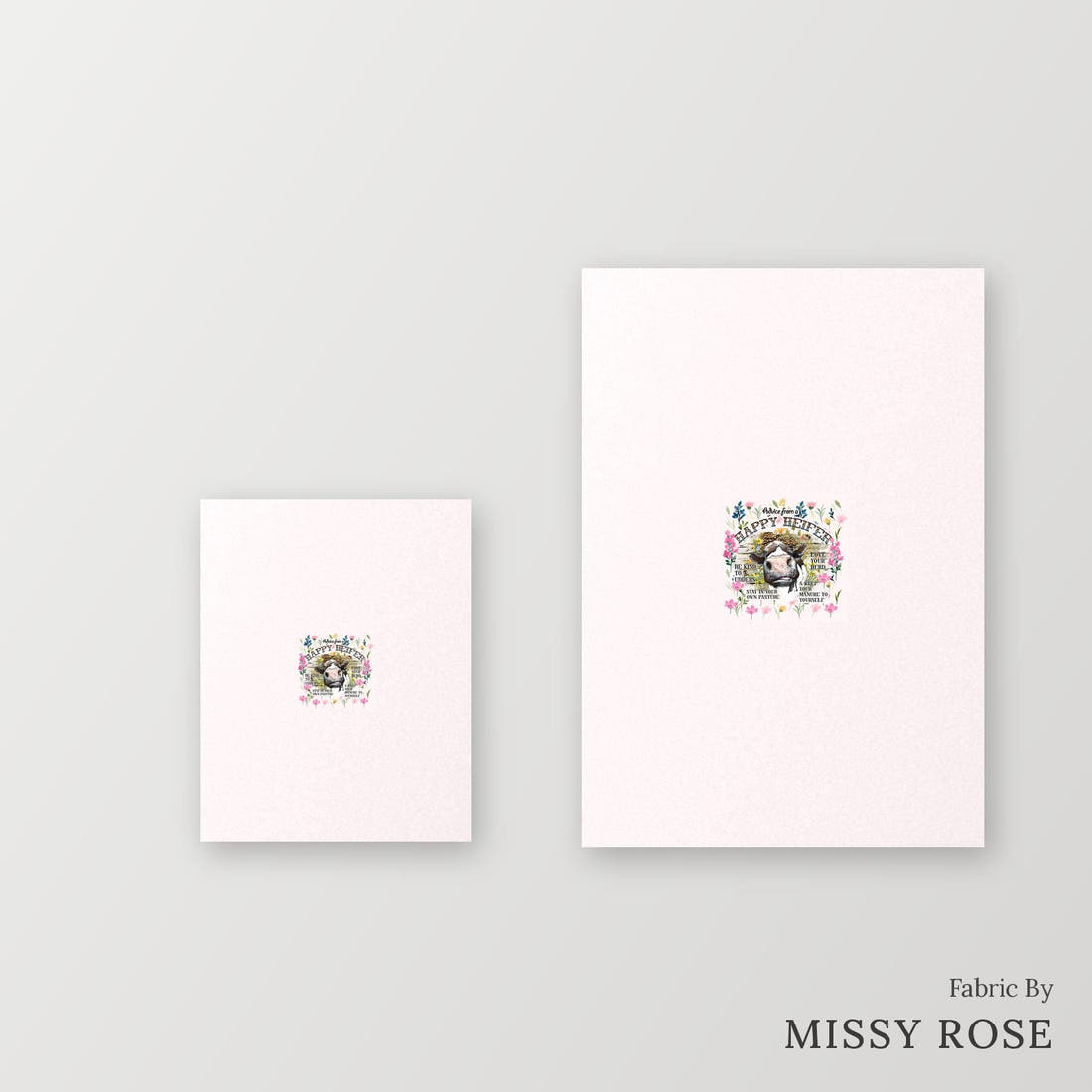 Profanity Fabric Panel 249 – universal and adult panel sizes side by side | Fabric by Missy Rose