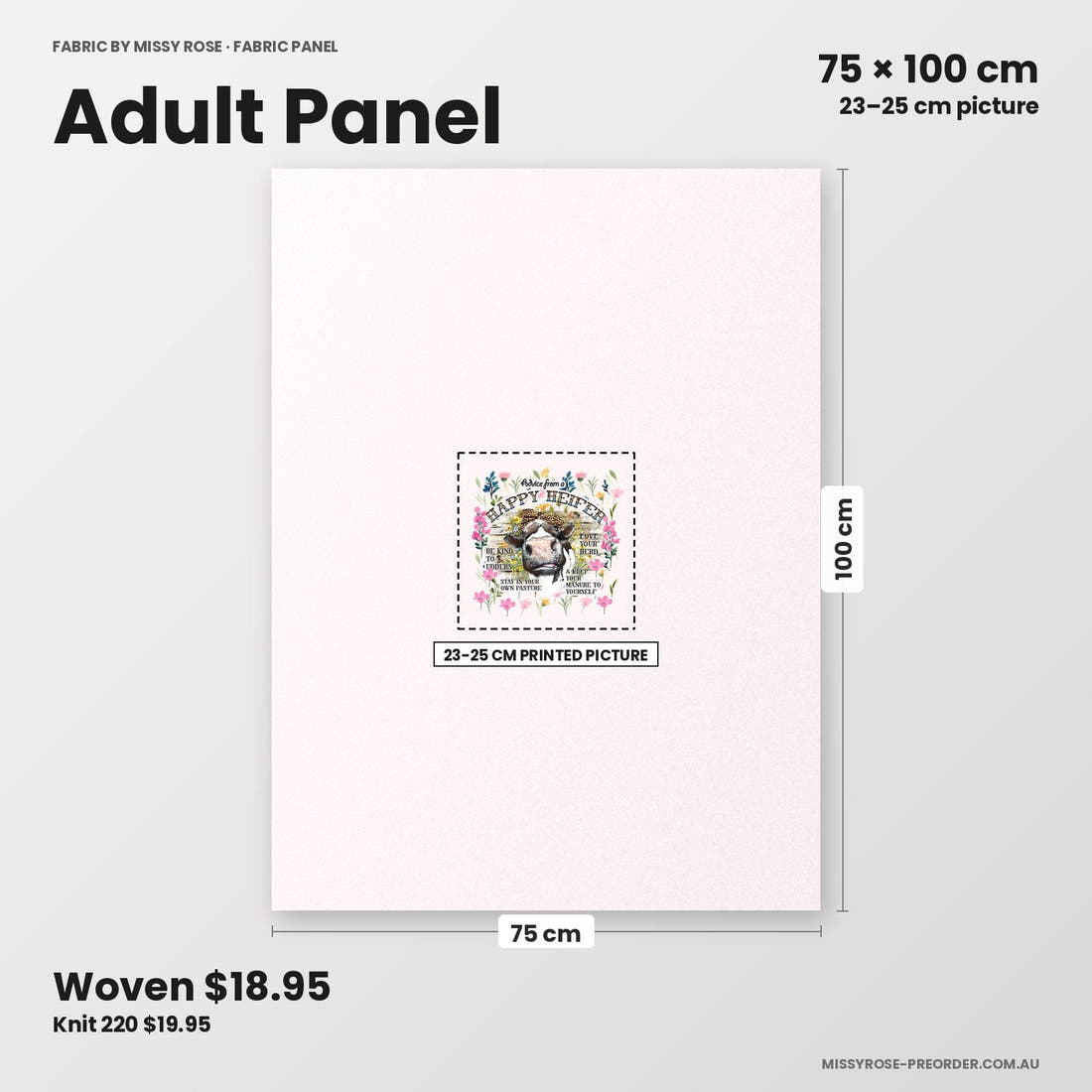 Profanity Fabric Panel 249 adult panel sizing – 23–25 cm printed picture on 75 × 100 cm fabric | Fabric by Missy Rose