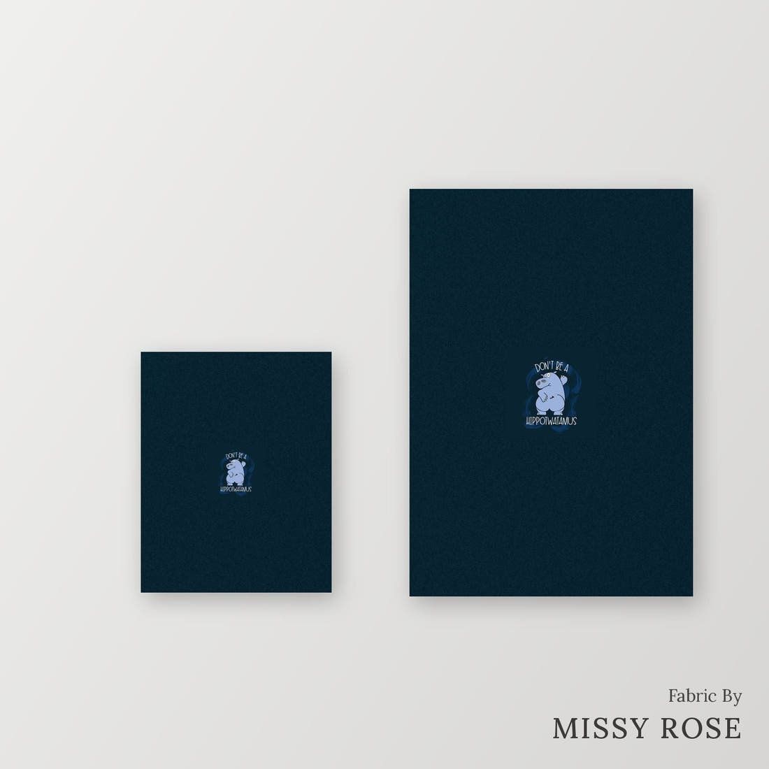 Profanity Fabric Panel 250 – universal and adult panel sizes side by side | Fabric by Missy Rose