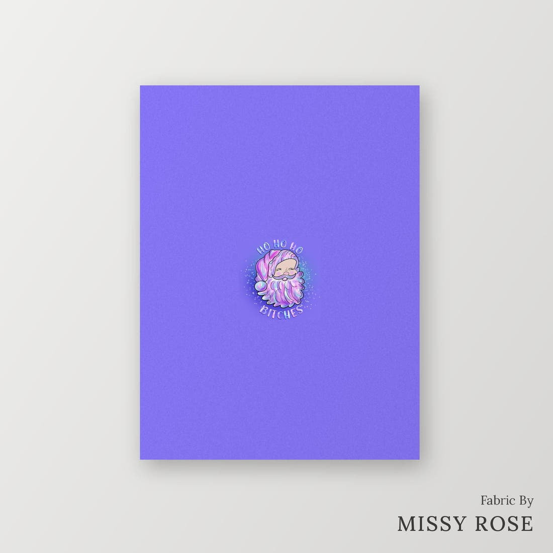 Profanity Fabric Panel 251 – printed fabric panel with centred picture, custom printed to order | Fabric by Missy Rose